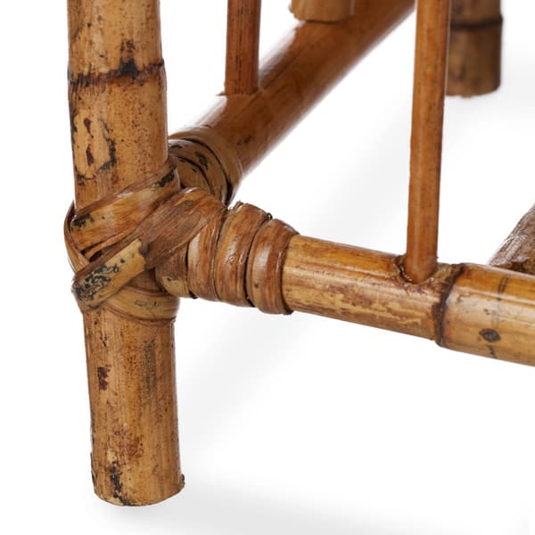 Rattan avisstativ – 2 rum, naturlig charme
