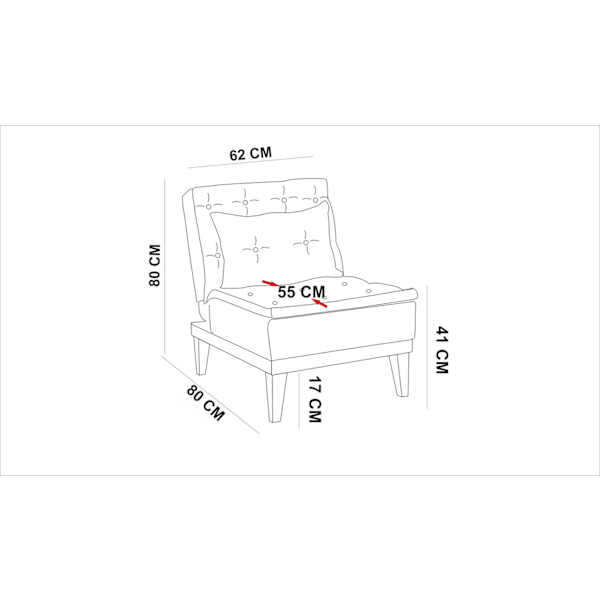 Wing Chair Fuoco Berjer - Antracit