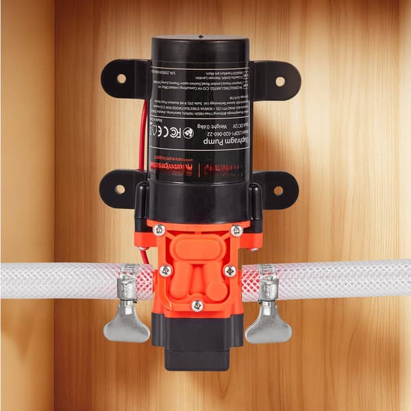 12V membranvandtrykpumpe, 1,2 GPM, 80 PSI