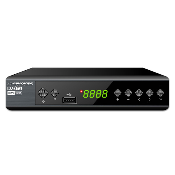 Esperanza Dvb-T2 H.265/Hevc digital terrestrisk tv-modtager Ev111P