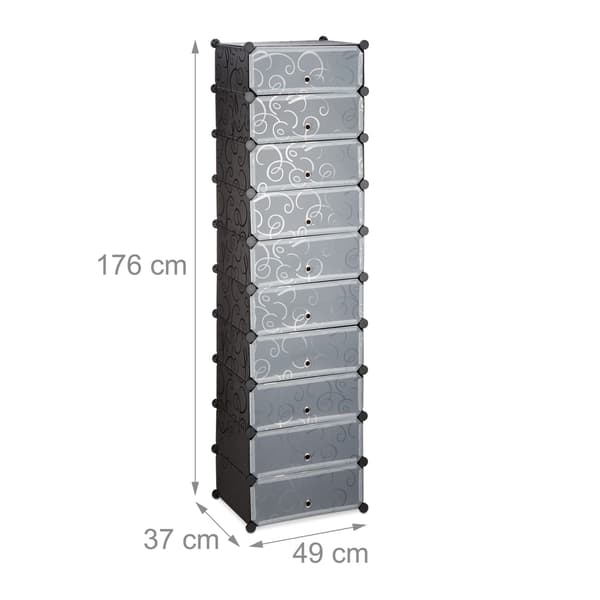 Kenkähylly 10 tasoa