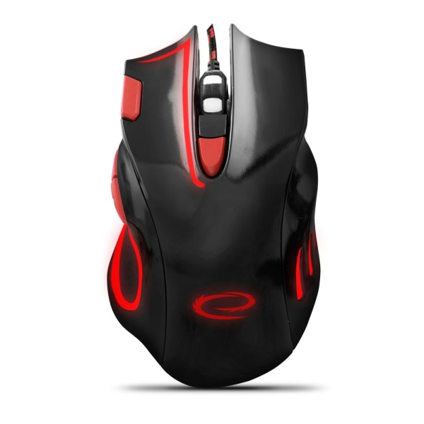 Esperanza Wired Mouse For Gamers 7D Opt. Usb Mx401 Hawk Sort-Rød