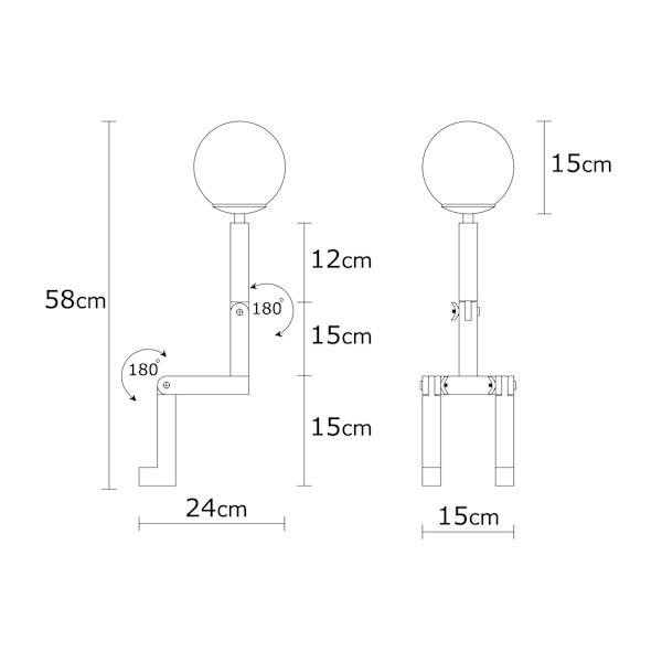 Bordlampe Milet - N-834