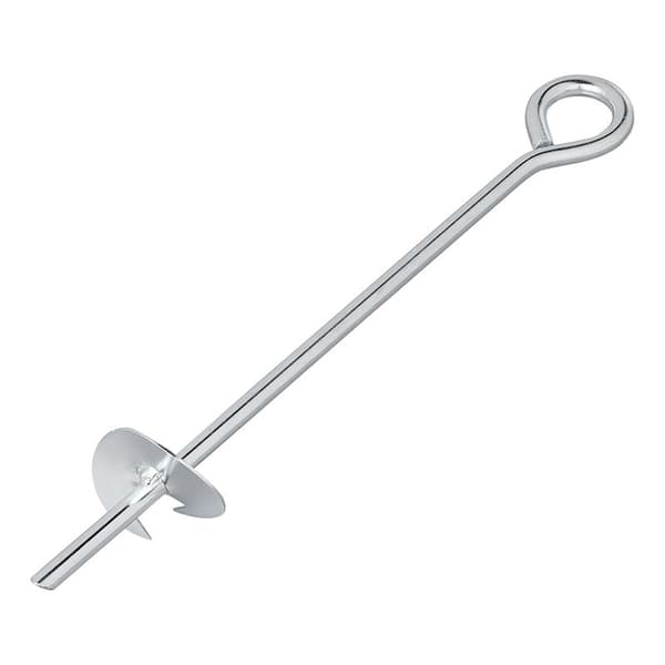 Maa-ankkuri 39 cm sinkitty teräs silmukalla