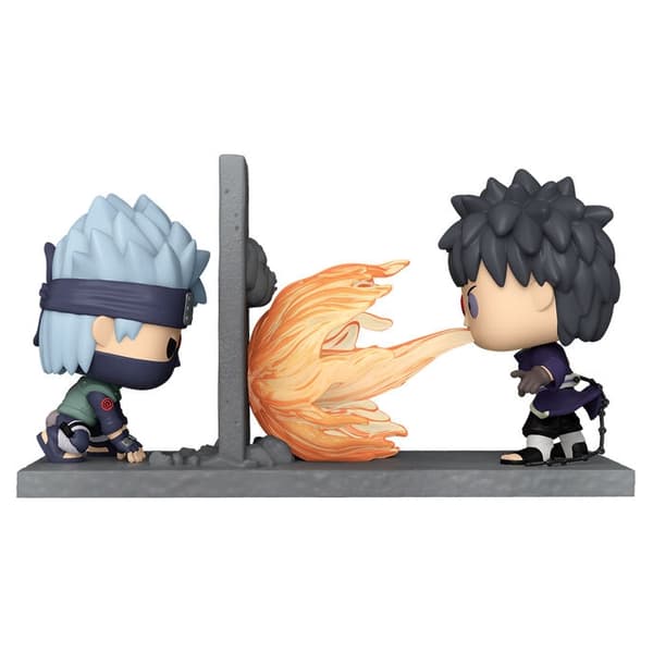 Naruto Shippuden Kakashi vs Obito POP figur, 4-tommer samleobjekt