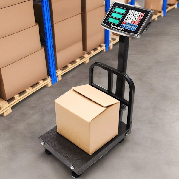 Elektronisk våg 200 kg, lager, butik, plattform, last, industri, LCD