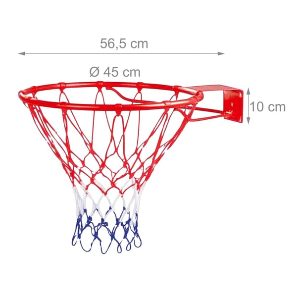 Väggmonterad basketkorg för utomhusbruk, 45 cm