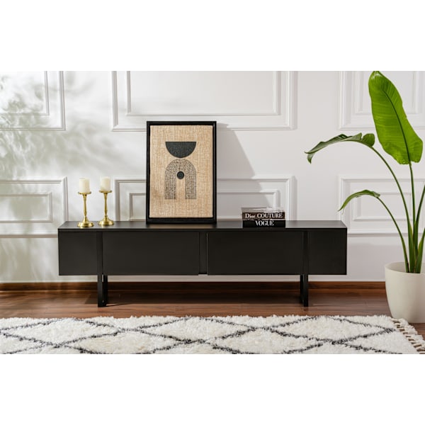 TV Stand Serenity - Træ Sort, Sort
