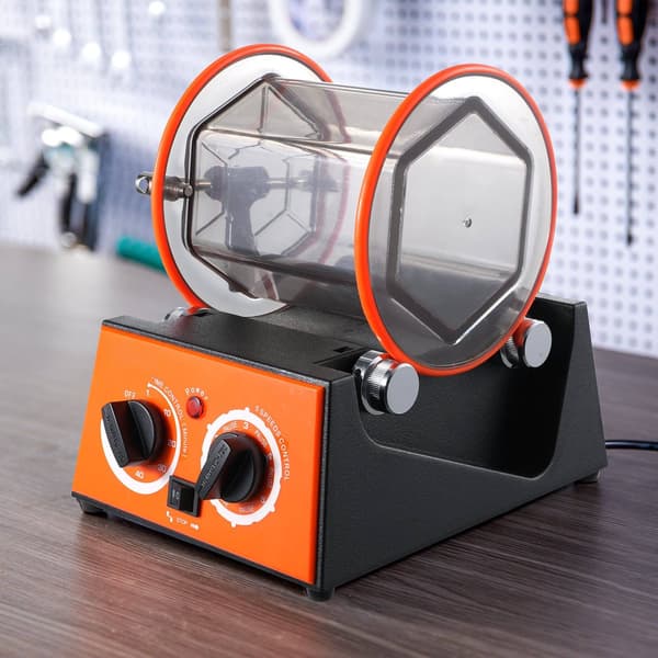 3 kg roterande polermaskin med trummor, 5-växlad timer, 230 V