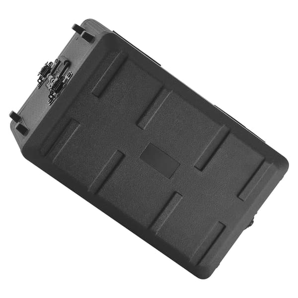 6U rackmonteret flightcase – 260 mm dybde, mikrofonopbevaring