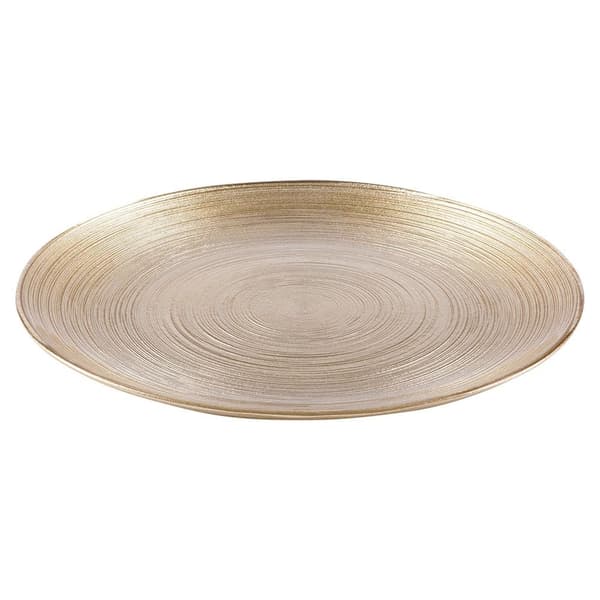 Elegant desserttallrik i guldglas, diskmaskinsäker