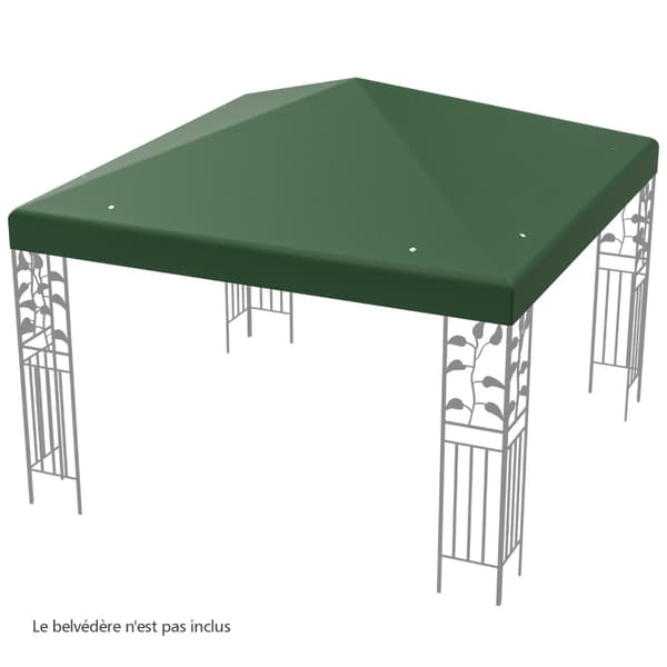 Udskiftningsbaldakin til pavillon 300x300 cm, vandtæt polyester
