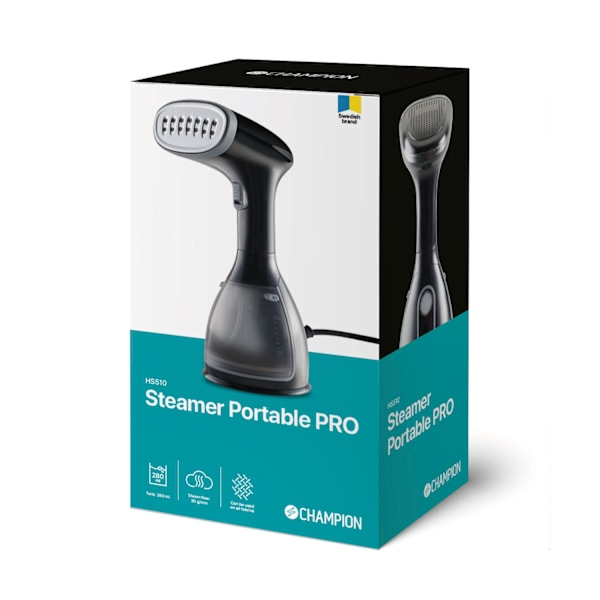 Steamer Portable Pro 1500W HS510 Sort