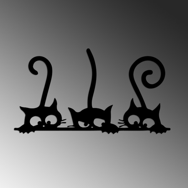 Dekorativt metallväggstillbehör Cat 5