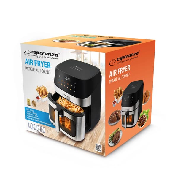 Air Fryer 8L – Oljefri matlagning, 10 förinställda program