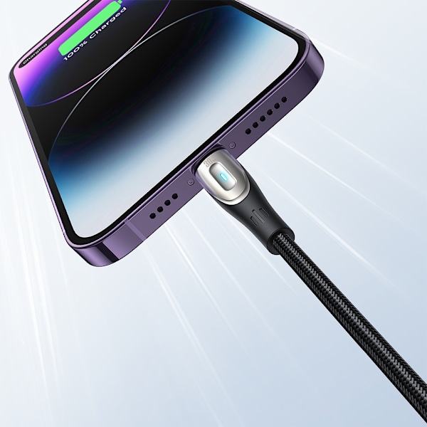 Kaapeli iPhone Pioneer Series USB-C:lle - Lightning 30W 1,2m musta