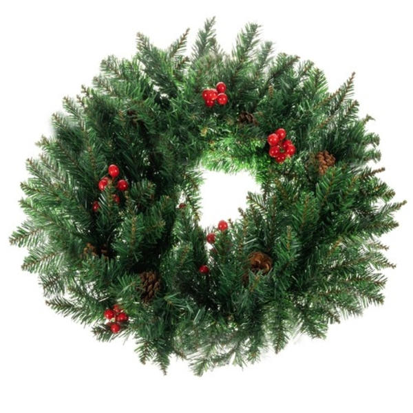 Julepynt Dørkrans Dekorativ Ornamental Ornament 60cm Tykk XXL