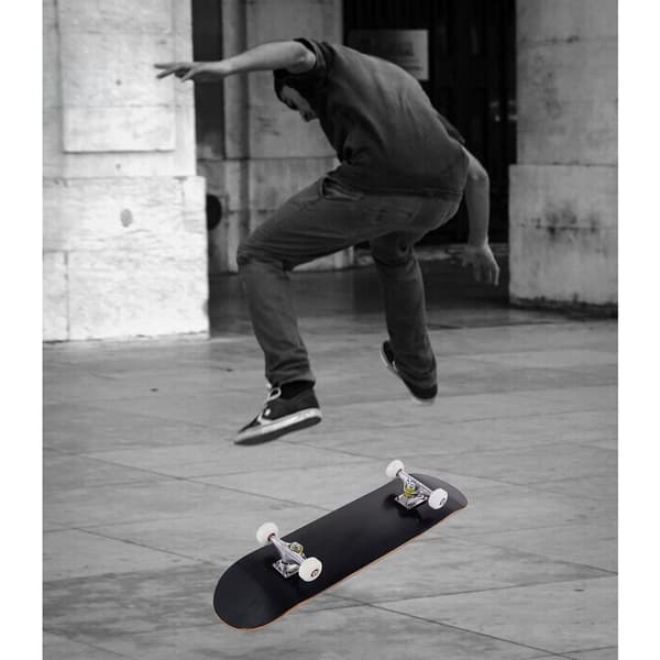 Skateboard Mini Cruiser, 20x79cm, Sort, Trædæk