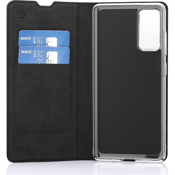 Wave BookCase - suojakotelo, Samsung Galaxy S20 FE 5G / Galaxy S20 FE, musta