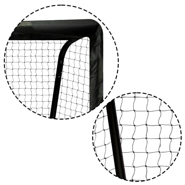 Fodboldmål 180 x 120 x 60 cm, sort/rød, model NS-463