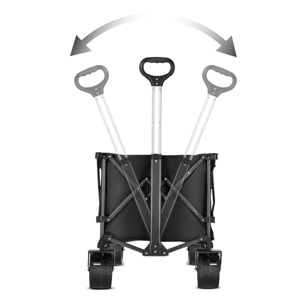 Foldevogn, Sort, XXL 180L Kapacitet