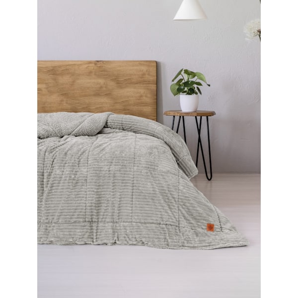 Single Quilt Wave - harmaa