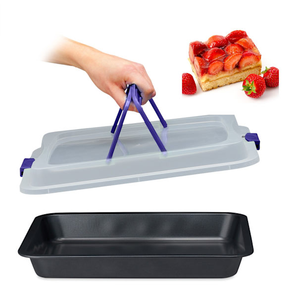 Bakplåt med lock – non-stick, multifunktion