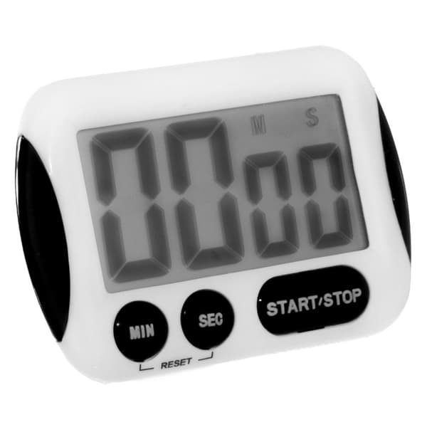 Digital timer med stativ, krog og magnet til madlavning