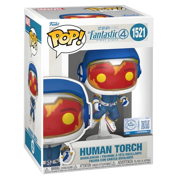 Marvel Fantastic Four Human Torch Action Figur 6-tommer samleobjekt