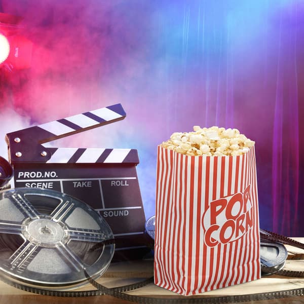 Popcorn-pussit retro-kuvioilla - 48 kpl