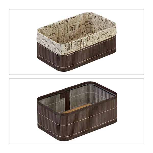 Bambu säilytyskori - 3 kpl sarja