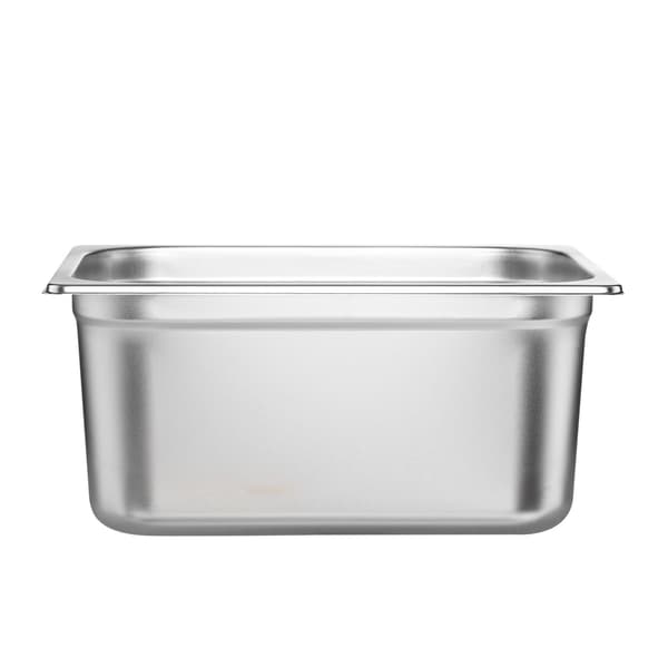 Hotelpander, 6-pak, 1/2-størrelse rustfrit stål, 15 cm dyb