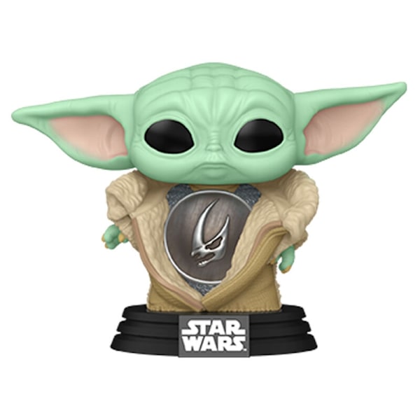 Mandalorian Din Grogu-figur med rustning, 4-tums samlarobjekt