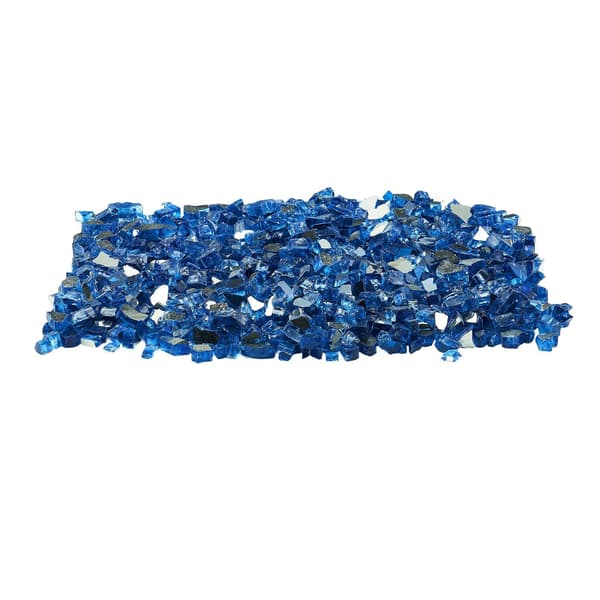 Bålstedsglas, Pacific Blue, 10 lb, 1/2 in reflekterende