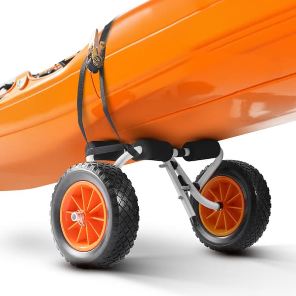 Kajakvogn, 90 kg foldbar trolley, 10 tommer solide hjul