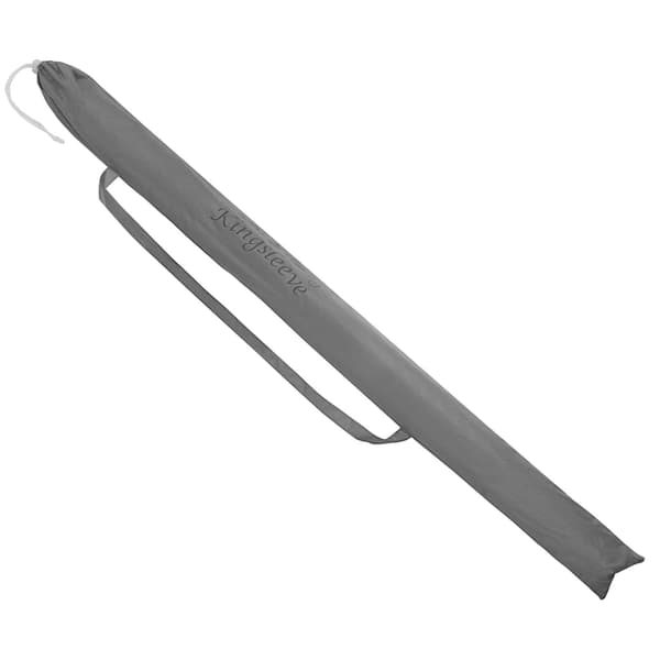 Strandparasol, antracit, 180 cm, vippe- og justerbar