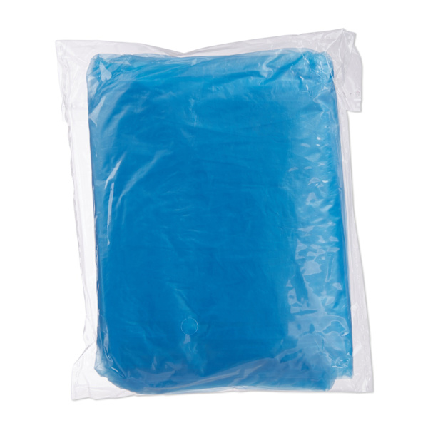 Kertakäyttöinen ponchosetti 10 kpl Blue one size
