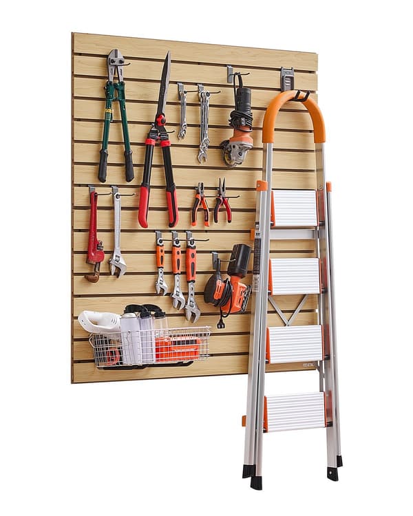 Garagepaneler för ribbor, 12x12 cm MDF, 2-pack