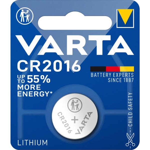 VARTA Lithium Coin knappcellsbatteri CR2016