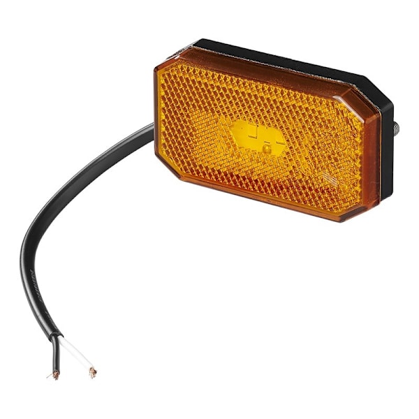 Sidemarkeringslygte 12/24V rav 80 x 44 mm LED