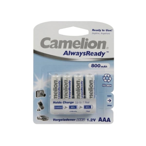 Nimh Aaa 1,2V-800Mah (4/kort) 'Alwaysready™'