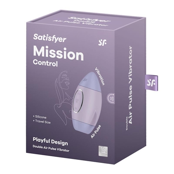 Mission Control Clit Sucker og Vibrator Violet