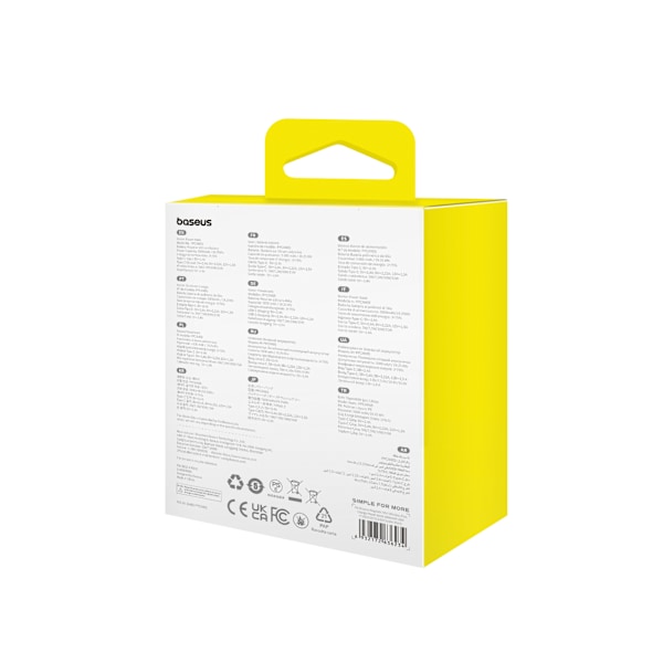 Minivirtalähde 5000mAh 20W + USB-C-kaapeli 20V / 3A musta