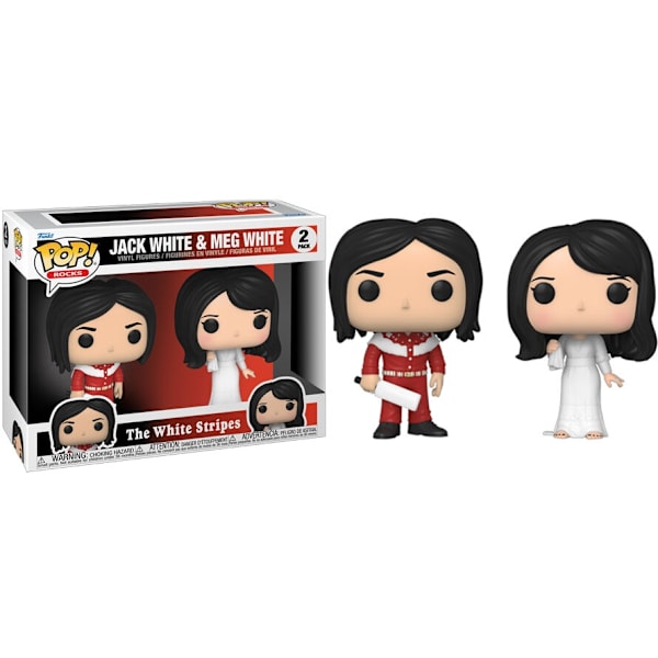 White Stripes Pop Pack: Jack White & Meg White Figuurit