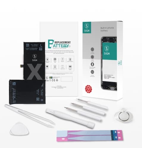 komplett kit för batteribyte - iPhone X