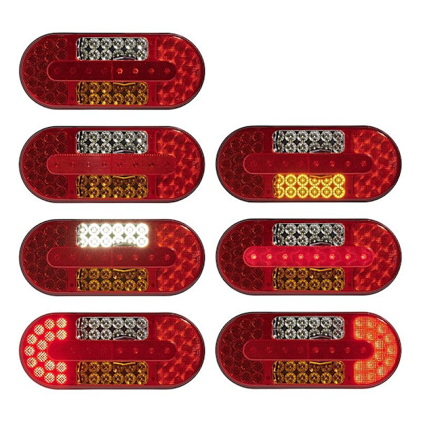 Takavalo 6 toimintoa 323x134mm 54LED oikea