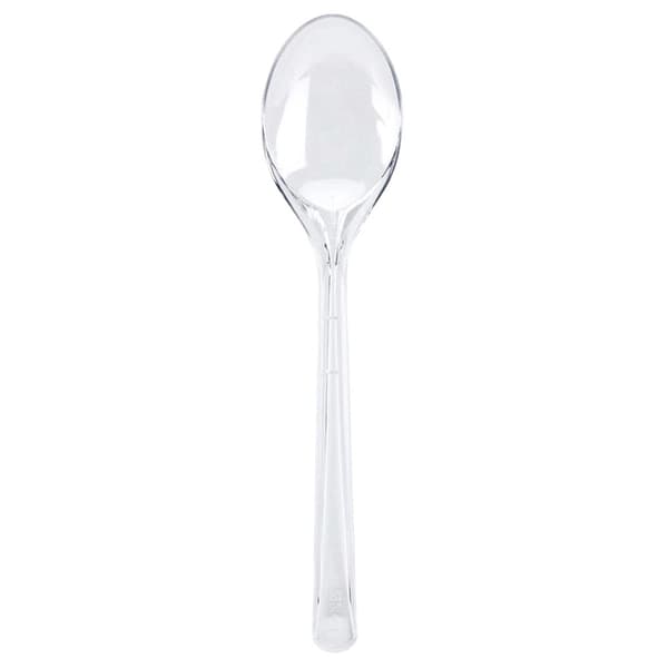 Återanvändbara plastskedar, 17,5 cm, set om 25