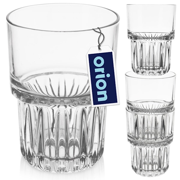 Tjockt glas 320 ml med räfflad botten för drycker