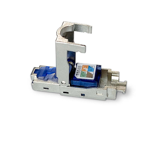 RJ45-kontakt | Hane | CAT6 / CAT6a | Rak | Guldplaterad | 2 st. | Metall | Metall | Låda