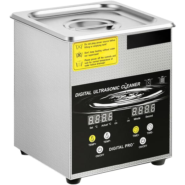 Ultralydsrenser 2L, 40kHz, Varmetimer, Rustfrit stål